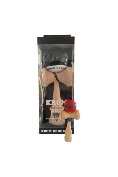 Kendama Europe Jucarie de indemanare Kendama Krom POP, Negru, cupe 4.5 cm, 4 ...
