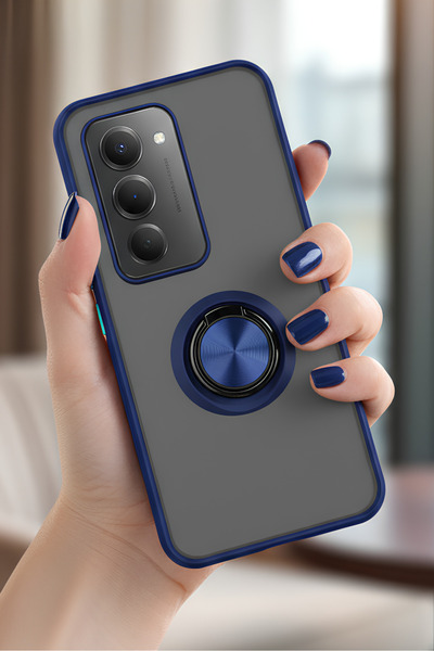 Hatreds Xiaomi Redmi 15 4G İçin Kamera Korumalı Yüzüklü Kılıf - Leke Tutmaz M...