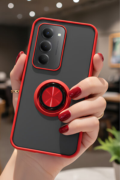 Hatreds Xiaomi Redmi 15 4G İçin Kamera Korumalı Yüzüklü Kılıf - Leke Tutmaz M...