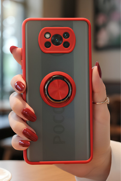 Hatreds حافظة لهاتف Xiaomi Pocophone X3 مع حلقة حماية للكاميرا - مقاومة للبقع...