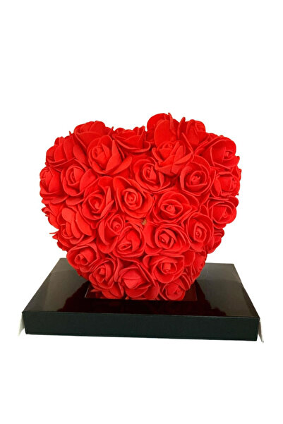 OEM Valentine's Day Inima din Trandafiri 15x15cm cu Flori de Spuma, in Cutie ...