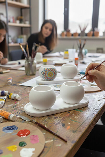 adresiburasi طقم أوعية زهور خرسانية مكون من قطعتين مع قاعدة-b20