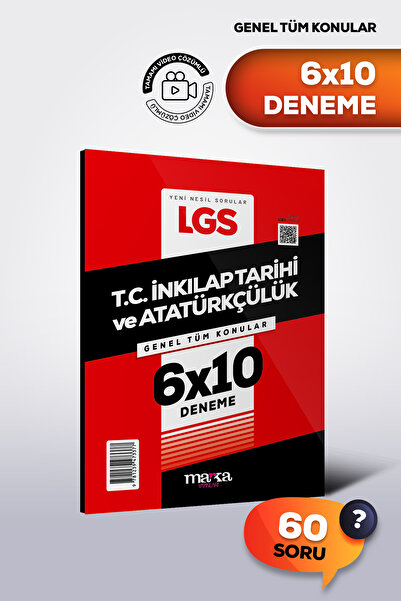 Marka Yayınları LGS İNKILAP TARİHİ ve ATATÜRKÇÜLÜK Genel Tüm Konular 6 Deneme...