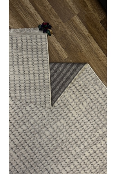 Seloria Home Krem Gri Bohem Sisal İskandinav Özel Kesim Salon Kridor Halı Kil...