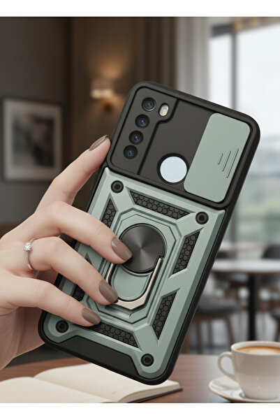 AQUA AKSESUAR Xiaomi Redmi Note 8 Kılıf | Kapak Kızaklı Kamera Korumalı Renkl...