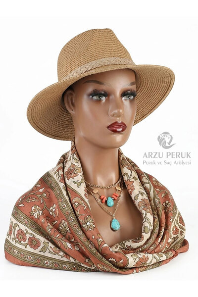 arzuperuk peruk ve saç atölyesi Omuzlu Esmer Kafa Mankeni – Peruk, Şal ve Kol...