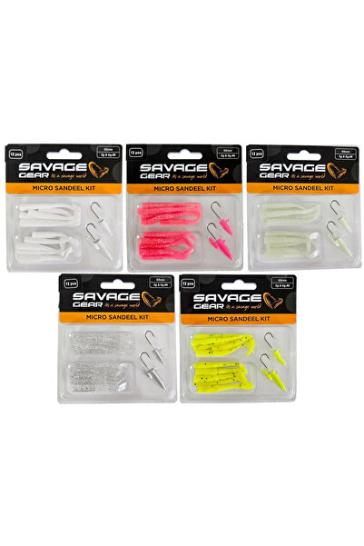 Savage Gear Lrf Micro Sandeel Kit 12 Adet(1+1.5+5) Silikon Balık