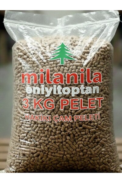 MilaNila Pelet Soba Yakıt Pelet 3KG Soba Çam Pelet Pelet Yüksek Kalite 3 KG