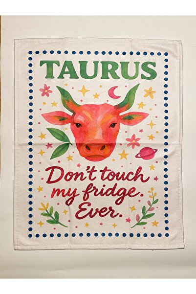 Typoniq Zodiac Taurus Cotton 2-Piece Kitchen Towel (40X50 cm)