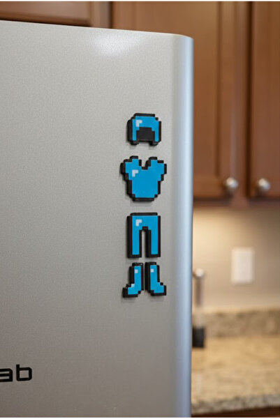 Mcraft Diamond Armor Magnetic Wall Ornament Figure