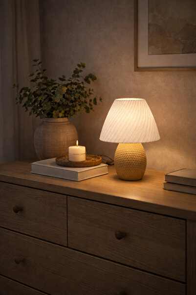 Rumon Table Lamp Lampshade |   Textured Compact Design