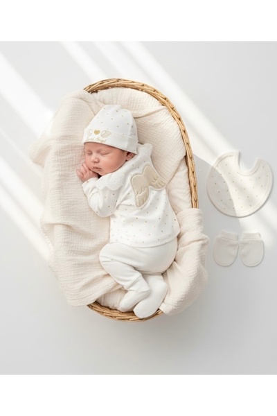 MİLAYS LİFE HOME COLLECTİON مجموعة ملابس للأطفال الرضع من 0-3 أشهر، مصنوعة من...