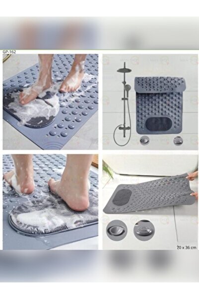 MAİN SHOP 2 bucăți covoraș antiderapant pentru baie și duș cu ventuze pentru ...