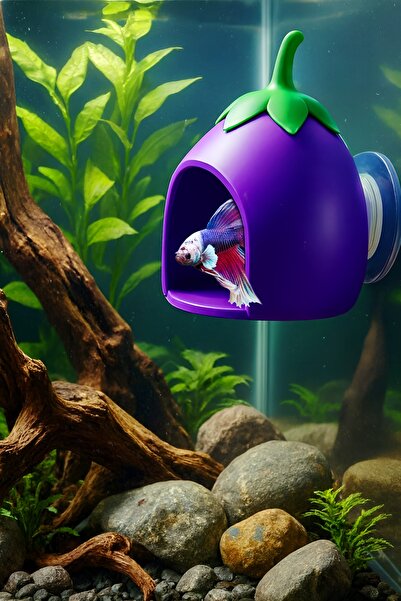 MD×JOA Beta Dinlenme Alanı ( Patlıcan ) Beta Balıgı Dinlenme Alanı Erkek Beta...