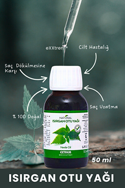 Extrem Exxtrem Doğal Isırgan Otu Yağı 50ml - Saç Dökülmesine Karşı, Saç Uzatm...