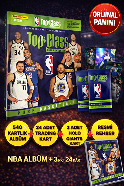 TOYFEST Panini NBA Top Class 2024 - 24 مجموعة من مجلة ألبوم بطاقات كرة السلة ...