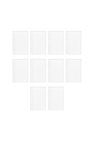 Choice Transparent 1 grid 10pcs A6 Planner Inserts, transparent A6 binder rep...