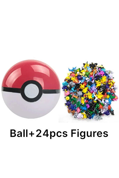 Choice كرة بوكيمون - 24 قطعة، كرة بوكيمون 7 سم مع مجسمات شخصيات بيكاتشو، مجسم...