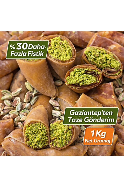ayıntap yöresel tatlar Antep Fıstıklı Muska 1 Kg – Gaziantep Usulü | Bol Fıst...