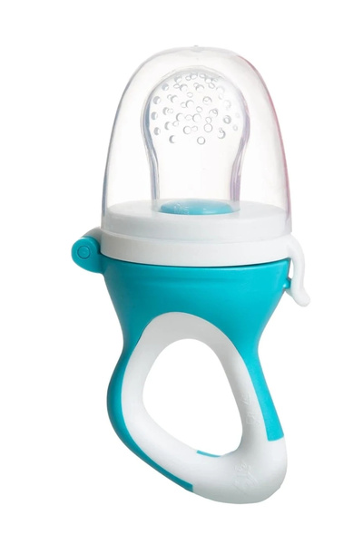 Babyjem لهاية الفواكه والخضروات بطرف سيليكون باللون الأزرق