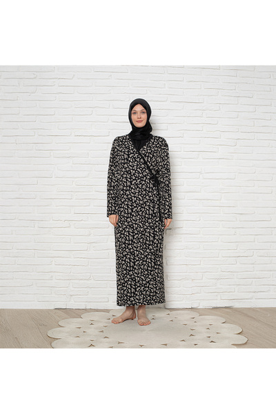 MİSSLALE Yandan Bağlamalı Kadın Mevsimlik Namaz Elbisesi, Terletmeyen Namaz K...