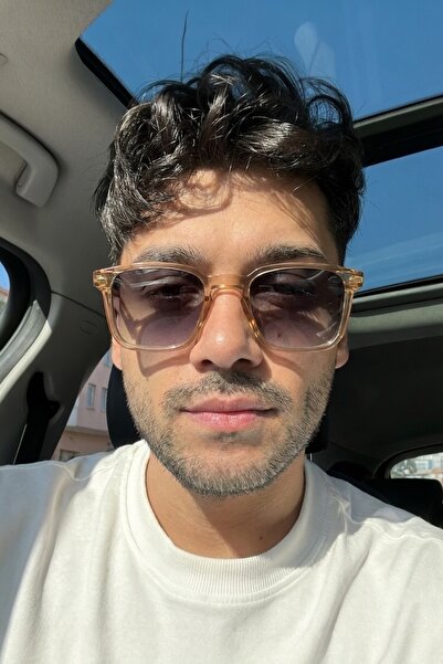 Eyesofia نظارة شمسية بني اللون للرجال من باك للجنسين