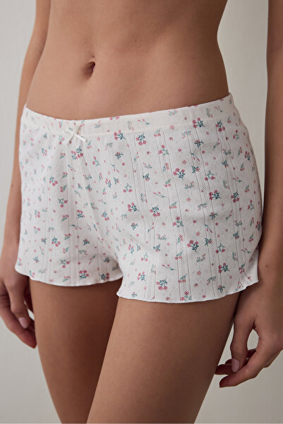 Penti Ecru Pointel Shorts