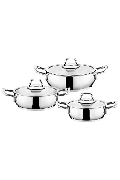 Emsan Cemre Indüksiyon Tabanlı 6 Parça Çelik Sahan Seti