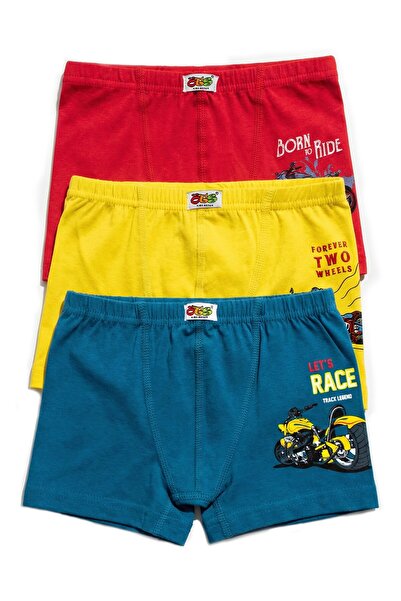 Öts Боксери для хлопчиків, 3 пари, з принтом (96% бавовна, 4% еластан)