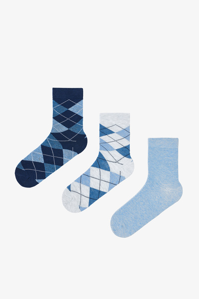 Penti Multicolored Men's Diamond 3-Piece Socks