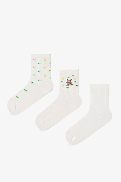 Penti Lemon Rabbit 3-Piece Sock Set
