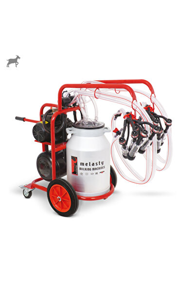 Melasty Dörtlü Koyun Süt Sağma Makinesi (ALÜMİNYUM GÜĞÜM - SİLİKON MEMELİK) (...