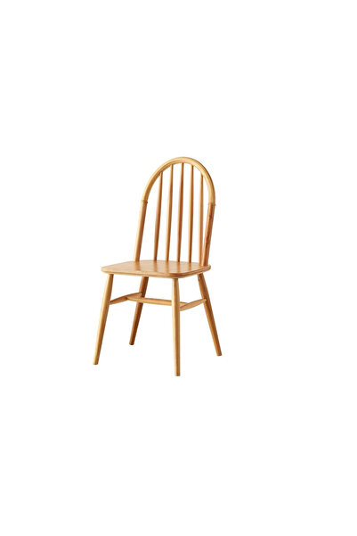 Levent Mobilya Aksesuar SEDEF AMERİKAN AHŞAP AYAK SANDALYE NATURAL