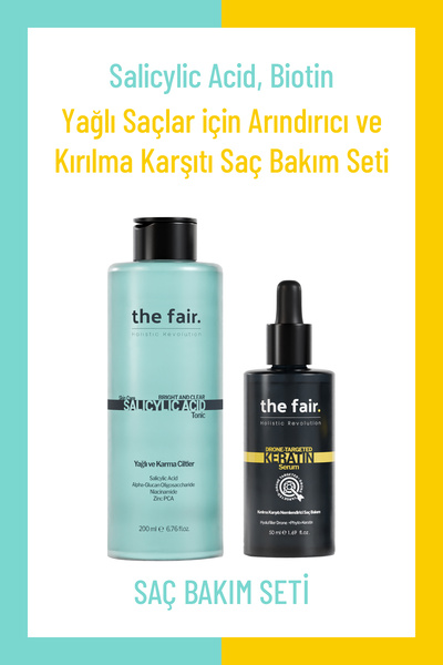 the fair. Yağlı Saçlar için Arındırıcı ve Kırılma Karşıtı Saç Bakım Seti