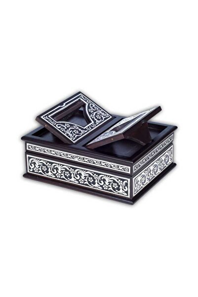 Hayrat Neşriyat İç Kanat Sandıklı Siyah Kaplama Gümüş Kur'an-ı Kerim (Çanta Boy)