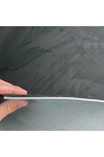 TUSI FABRICS Material tapiterie plafon auto PREMIUM tip Alcantara Negru, Dimensiune 1x1, 5 m, TUSI LEATHER
