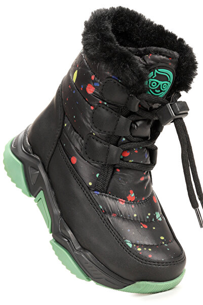 Kiko Kids Κοριτσίστικες μπότες χιονιού με κορδόνια από μπαμπού