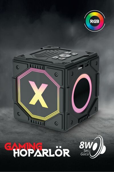 Piranha 7848S Kablosuz TWS RGB Bluetooth Hoparlör | 8W Ses Gücü | BT 5.3 | US...