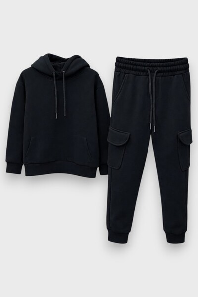 My Kids Wear Set raster cu glugă cu trei fire