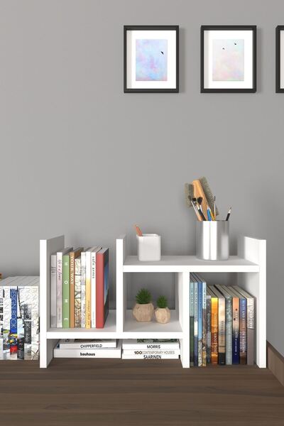 Mirobi Arles 2 - Table Organizer with Adjustable Shelf and Two Shelves