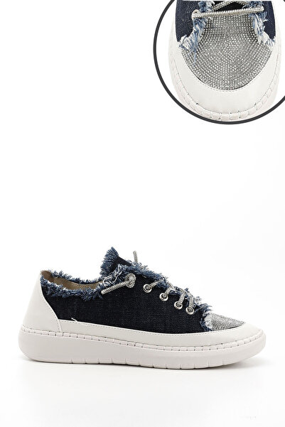 GÖNDERİ(R) Жіночі сині джинсові трикотажні кросівки з камінцями Comfort Sneaker