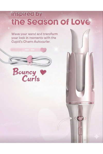 SHEGLAM Otomatik Saç Maşası 1.25”/32 MM Hair Auto Curler 3 Isı Ayarı, Hızlı D...