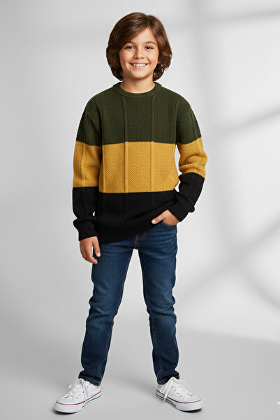 Mutlu Kids Muški Prugasto džemper