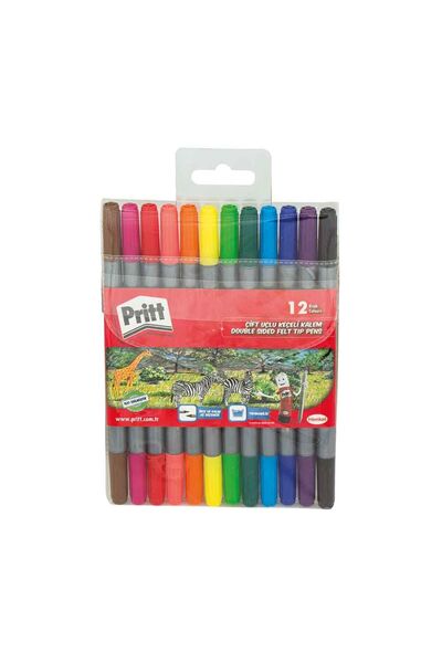 Pritt قلم ذو طرفين 12 لون 1687977