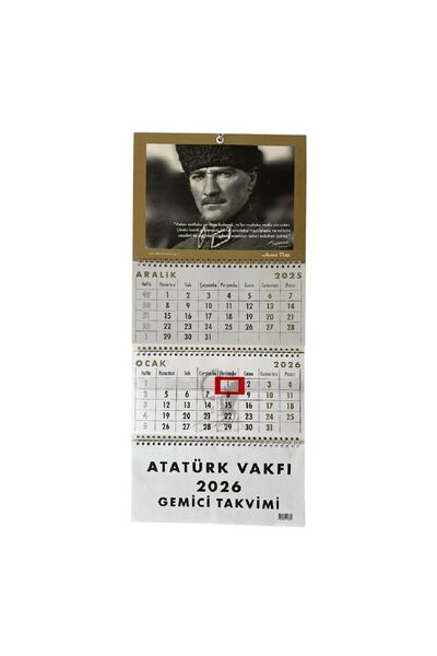 Atatürk Vakfı Yayınevi Atatürk Vakfı Gemici Takvimi 2026