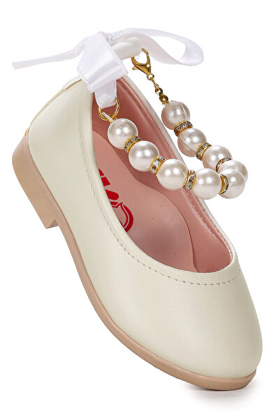 Kiko Kids حذاء باليه مطاطي للفتيات الصغيرات من Blanch Skin Pearl