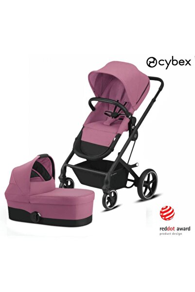 Cybex Balios S 2in1 Black Portbebeli (magnolia pink) (konforlu bebek arabası)