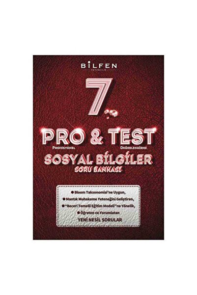 Bilfen Yayıncılık Bilfen 7. Sınıf Pro Test Sosyal Bilgiler Soru Bankası