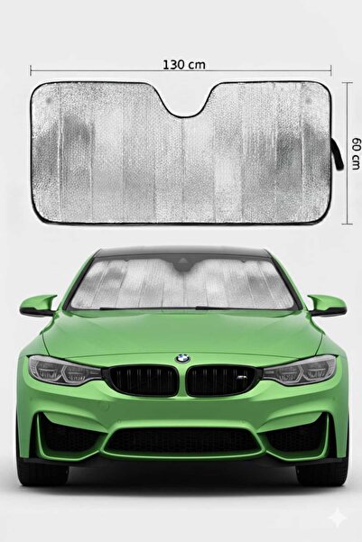 baffhome Araba Ön Cam Güneşliği Balonlu Metalize Parlak Alüminyum Katlanabili...