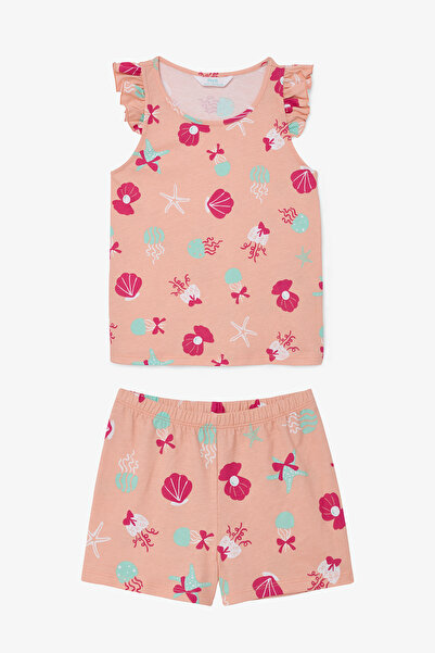Penti Set de pijamale din bumbac Keep Our Ocean pentru fete, 2 piese